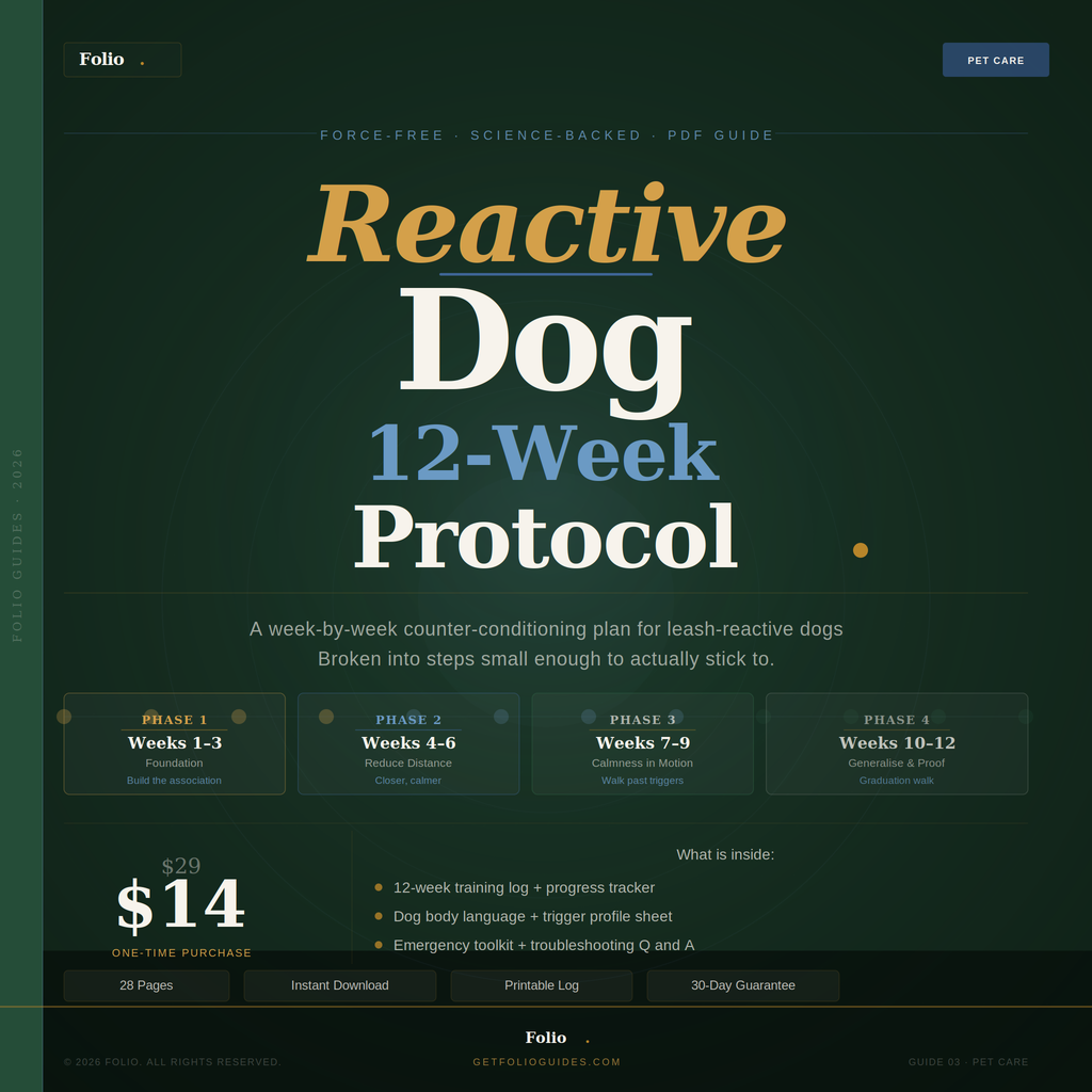 Reactive Dog 12-Week Protocol